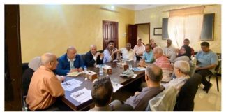 أمين عام الحزب الاشتراكي اليمني الدكتور عبدالرحمن عمر يرأس اجتماعا موسعا لهيئات الحزب العليا في عدن