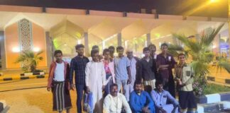 عدن.. وصول 17 صياداً إلى عدن بعد أسابيع من احتجازهم في السودان