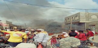 لحج: مظاهرة حاشدة في مديرية المسيمير تطالب بإقالة المأمور