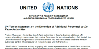 الأمم المتحدة تعلق تحركاتها في اليمن بعد احتجاز موظفيها