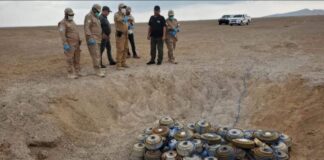 مسام يتلف 1063 قطعة غير منفجرة من مخلفات الحرب في باب المندب بتعز