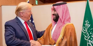 ترمب سيعرض على السعودية اسلحة بقيمة 100 مليار دولار خلال زيارته للرياض وطائرات اف 35 قد تكون جزءًا من ذلك.
