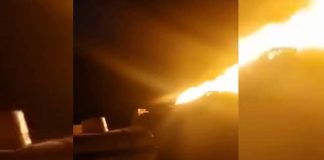 لحج.. حريق يلتهم منشأة لتخزين الوقود تابعة للشيخ خزور قرب باب المندب