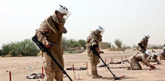 “مسام” يعلن تطهير أكثر من 70 مليون متر مربع من الأراضي اليمنية من الألغام