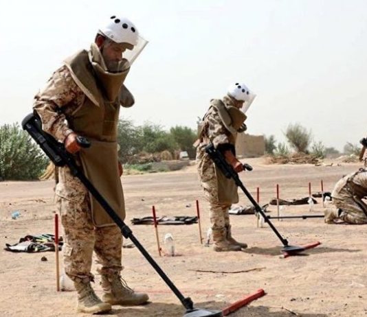 “مسام” يعلن تطهير أكثر من 70 مليون متر مربع من الأراضي اليمنية من الألغام