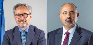 الزُبيدي يبحث مع الاتحاد الأوروبي دعم جهود السلام وتطبيع الأوضاع في المحافظات المحررة