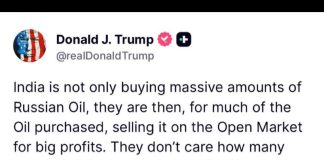 الرئيس الأميركي ترامب يتوعد بزيادة الرسوم الجمركية على الهند بسبب تعاملها مع النفط الروسي