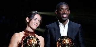 عثمان ديمبيلي وأيتانا بونامتي يتوجان بالكرة الذهبية 2025