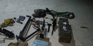 قوات اللواء الرابع مشاة تحبط عملية تهريب أسلحة قادمة من مناطق سيطرة الحوثيين في شبوة