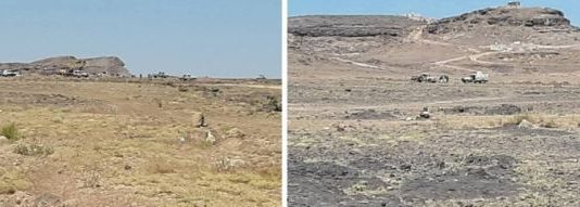 جماعة الحوثي تنهب أراضي أبناء همدان وتختطف عدداً من الأهالي بعد إصابة مواطن حاول الدفاع عن أرضه