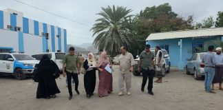 اللجنة الوطنية للتحقيق تنفذ نزولاً ميدانياً إلى مراكز الاحتجاز بعدن وتراجع أوضاع السجناء