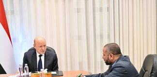 العليمي يؤكد دعم تنمية الضالع وتحسين الخدمات الأساسية وتعزيز فرص التعافي المحلي