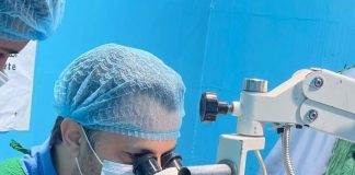 اختتام مخيم العيون المجاني في عدن بعد إجراء 225 عملية ناجحة