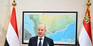 الرئيس العليمي يدعو إلى اصطفاف وطني لاستعادة مؤسسات الدولة ويعلن استئناف تصدير النفط