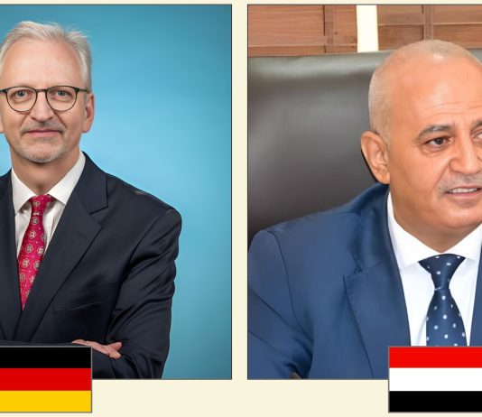 الشرجبي يبحث مع السفير الألماني التعاون في المياه والبيئة والتغير المناخي