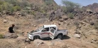 6 قتلى وإصابة سائق شاحنة في تصادم مروّع بمديرية مودية في أبين