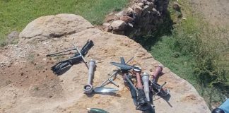 سقوط مسيّرة حوثية في قرية مأهولة بالسكان بمنطقة مريس في الضالع