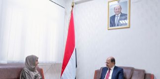 الزنداني يطلع على تحركات وزيرة الخارجية ويؤكد مضاعفة الجهد الدبلوماسي لمواجهة التصعيد الحوثي