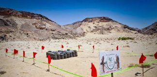 «مسام» يتلف 555 لغماً وقذيفة في المهرة