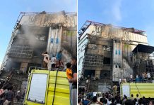 أمن عدن: الدفاع المدني يخمد حريقاً في النخيل مول بالمنصورة